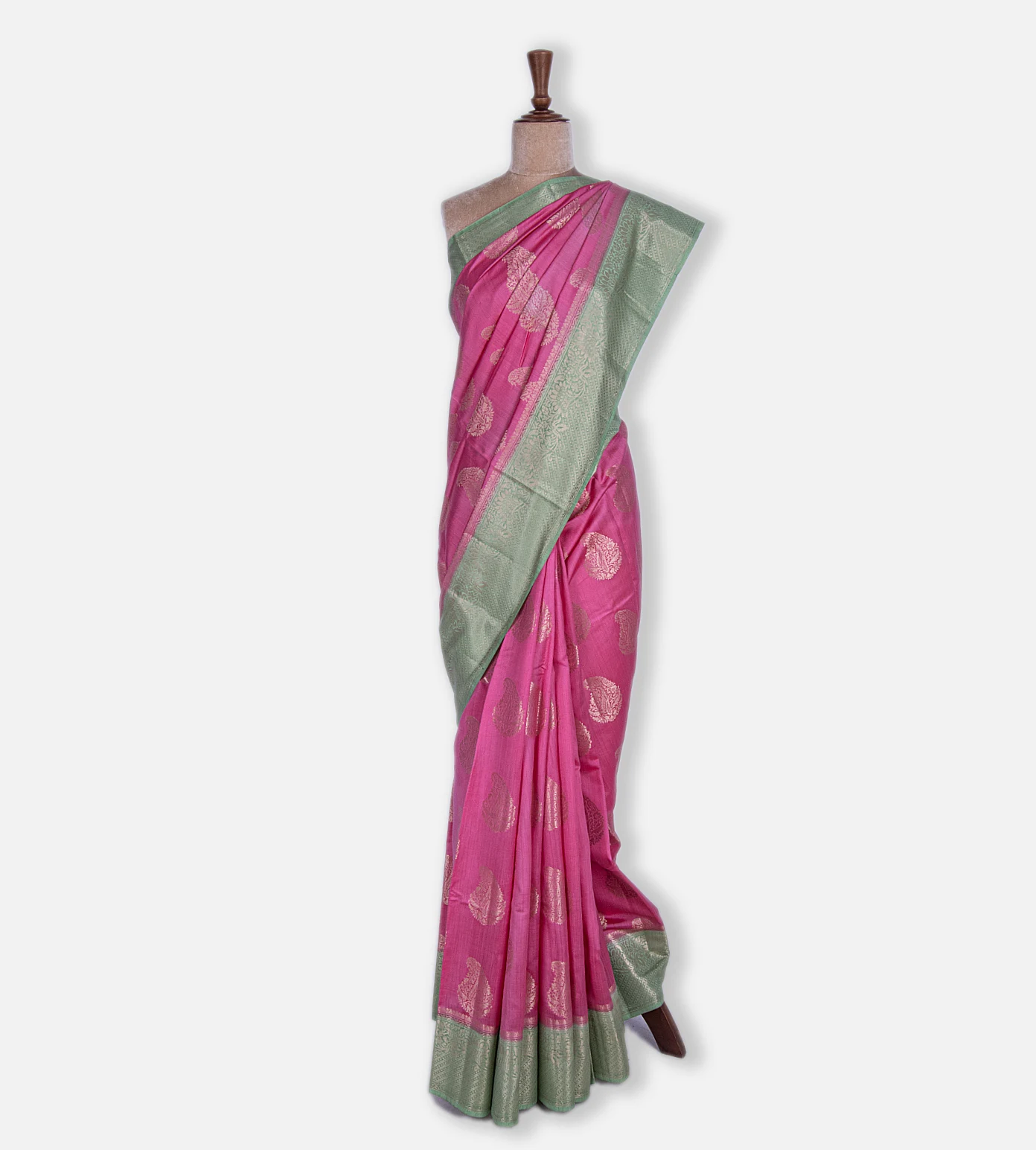 Light Pink Chaniya Silk Saree2