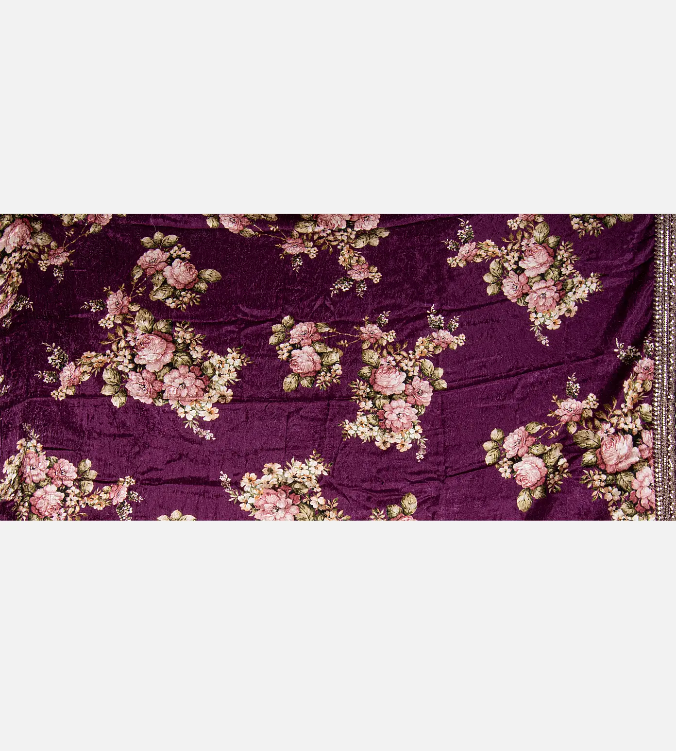 Pink Organza Saree4