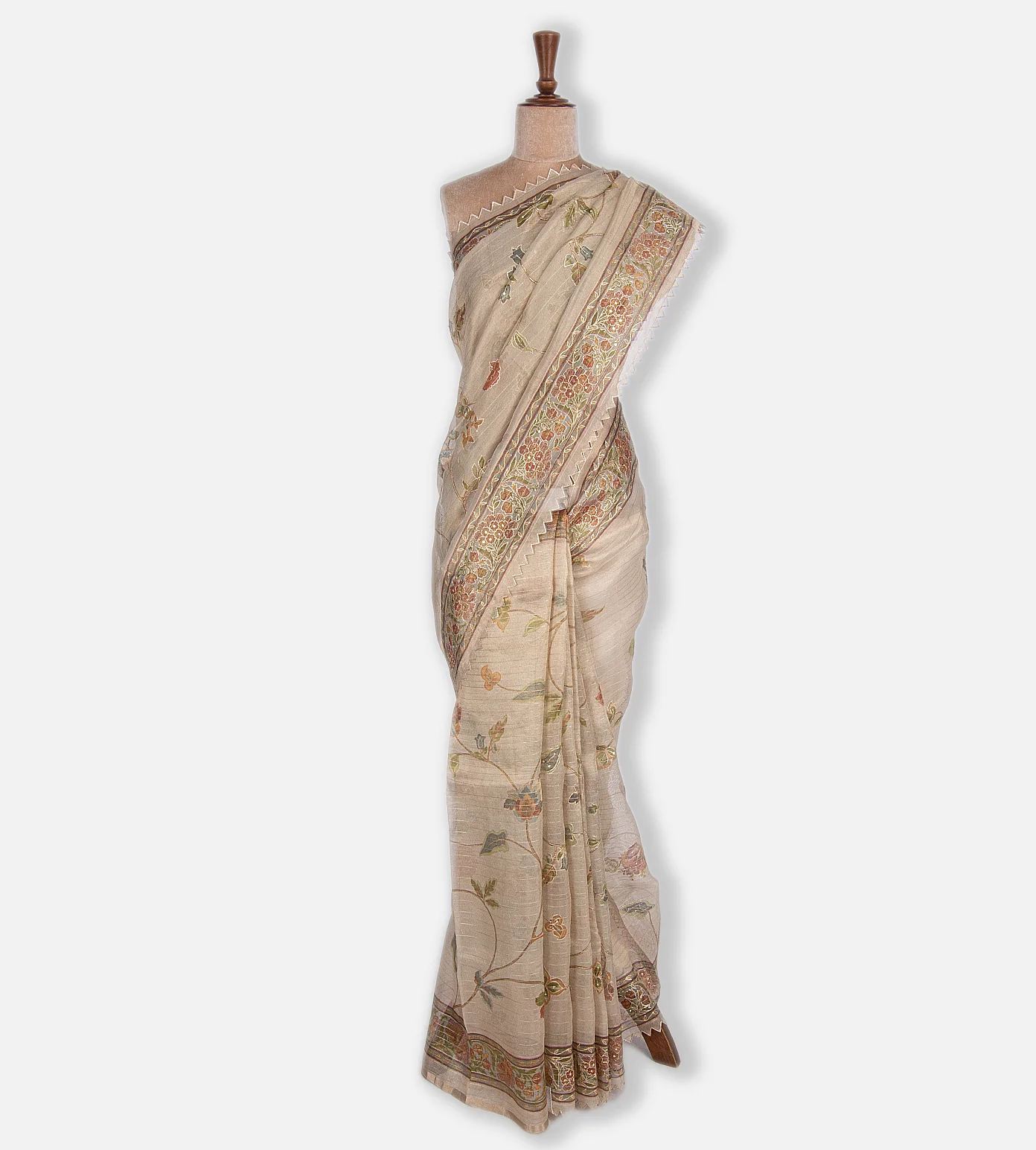Off-White Organza Saree2