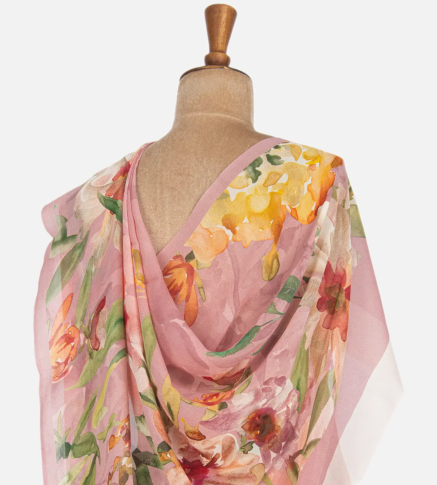 Light Pink Georgette Saree3