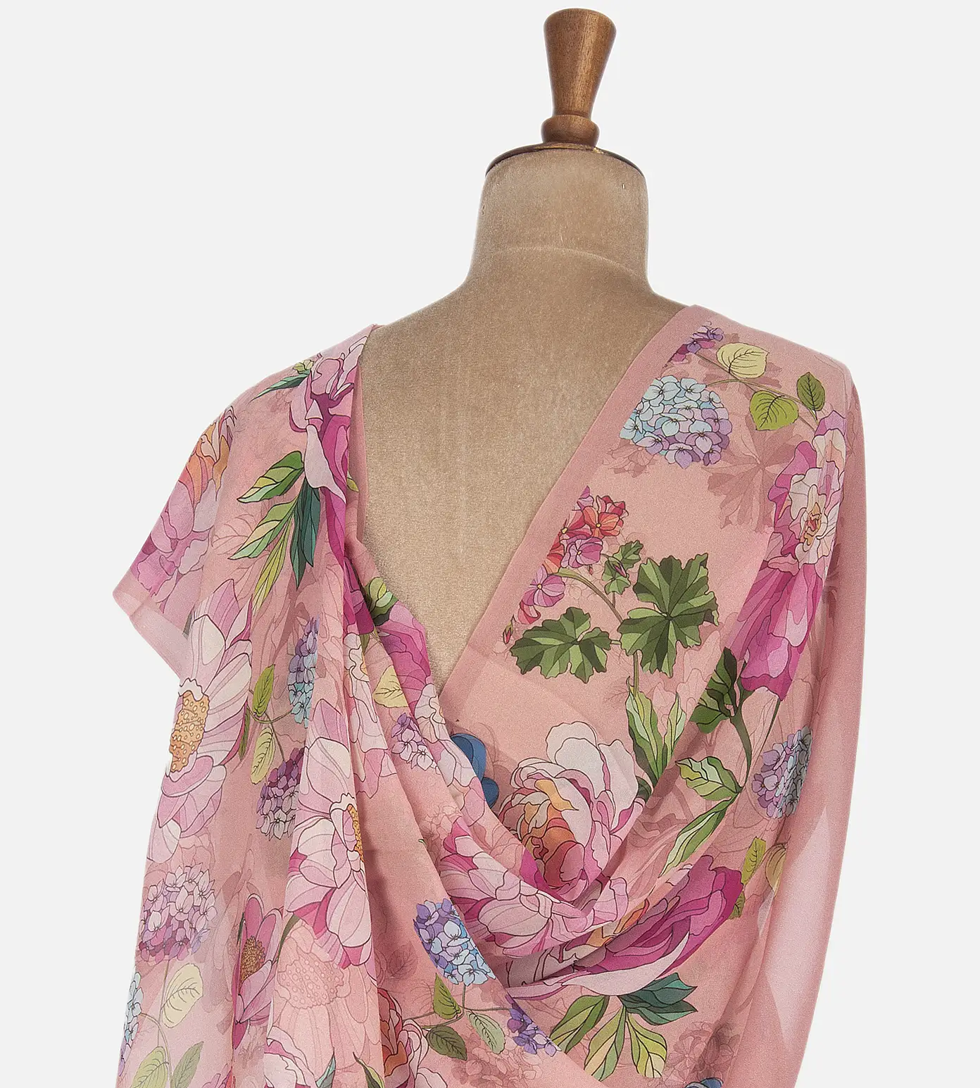 Light Pink Georgette Saree3