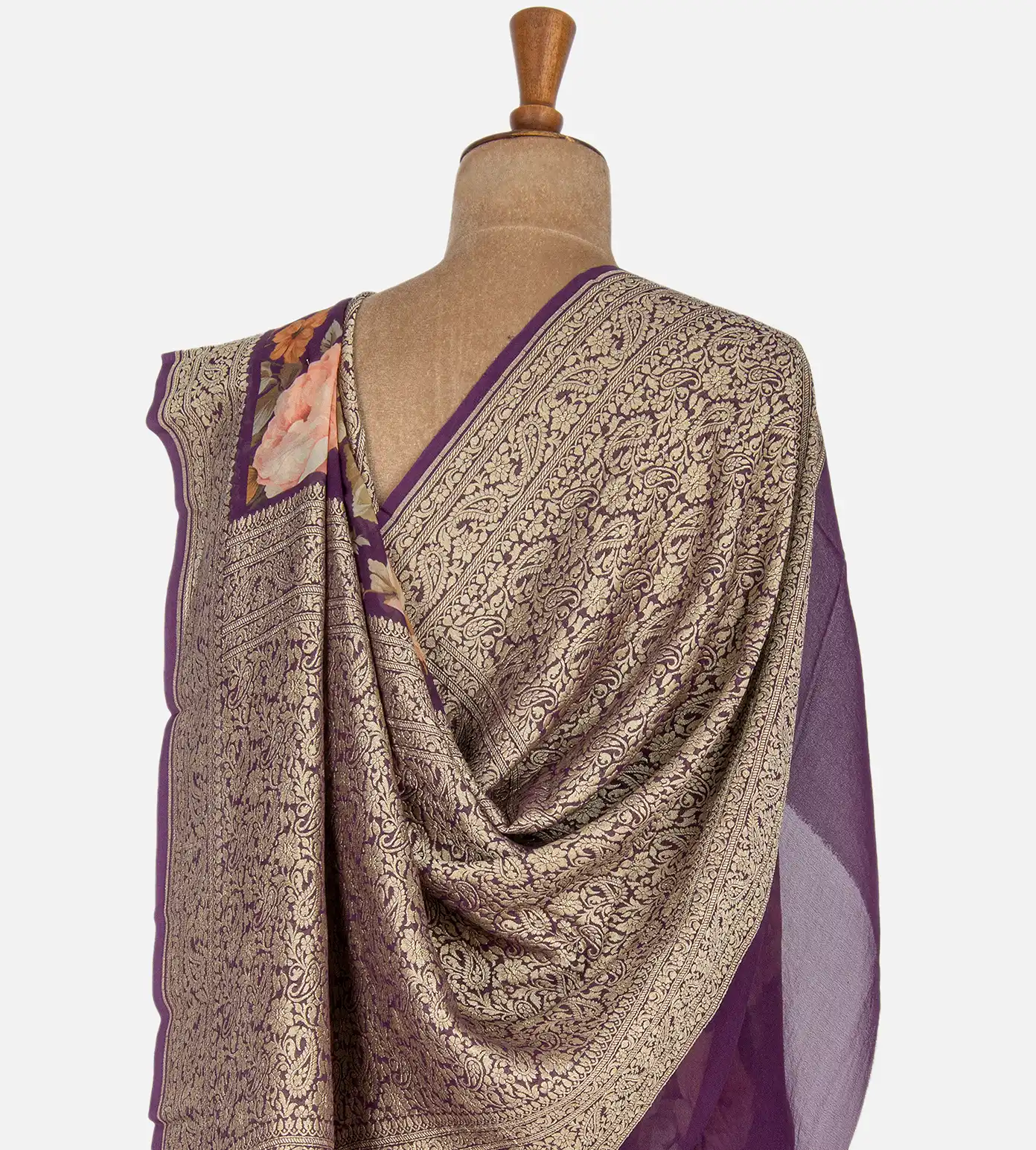 purple-banarasi-georgette-saree-b1147723-c