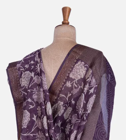 Purple Cotton Saree3