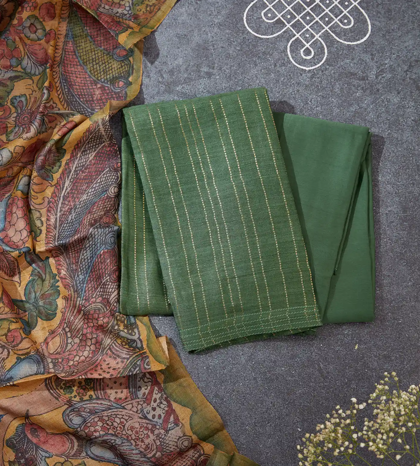 Green Tussar Salwar1