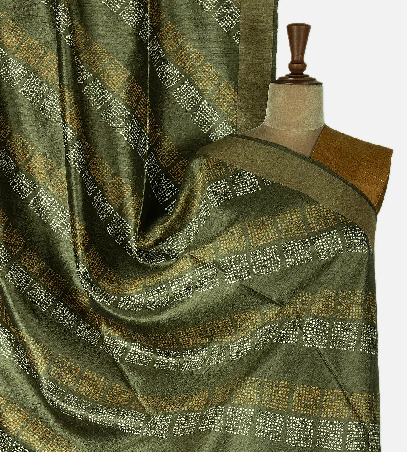 olive-green-tussar-saree-b0943603-a