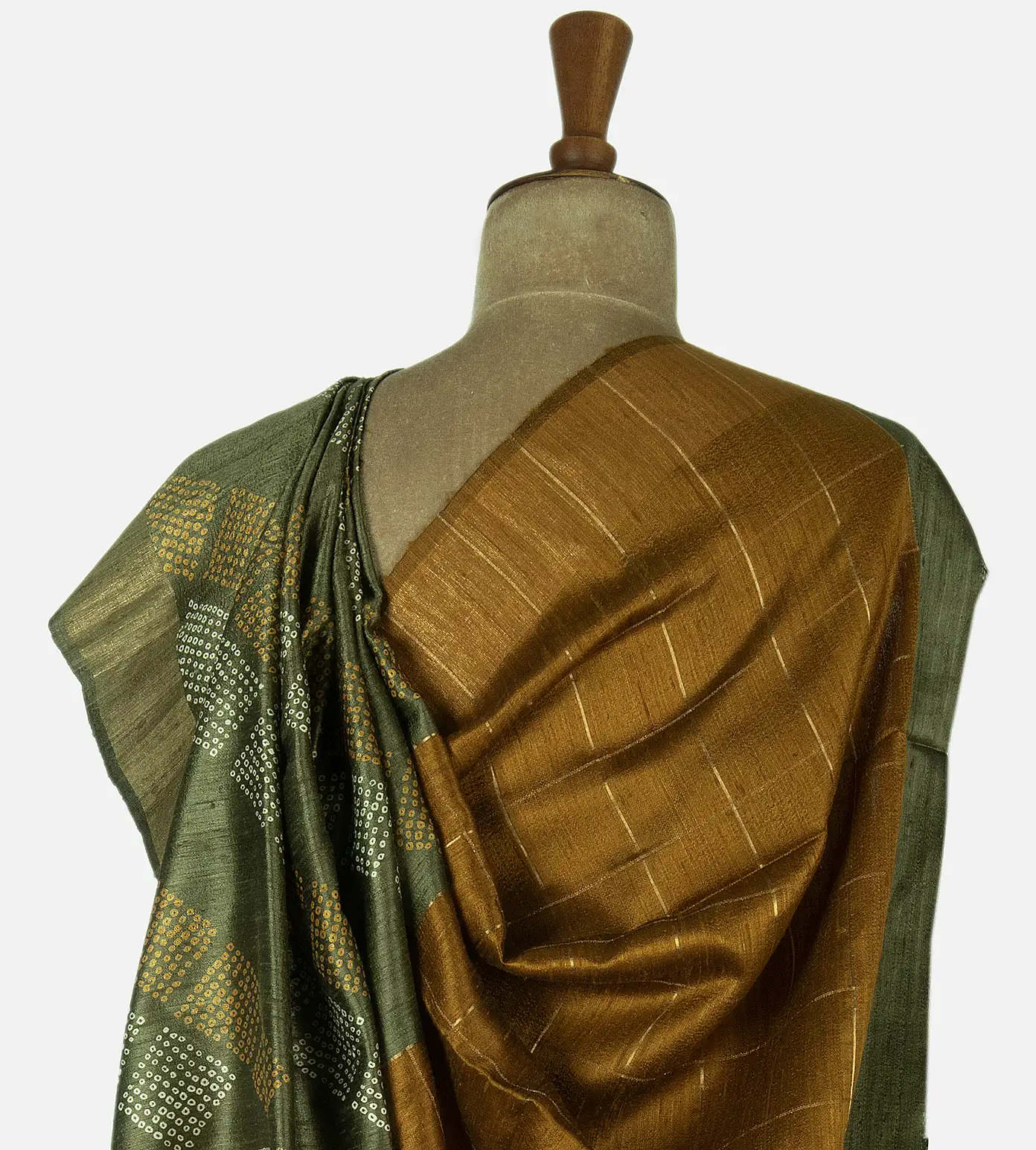 olive-green-tussar-saree-b0943603-c