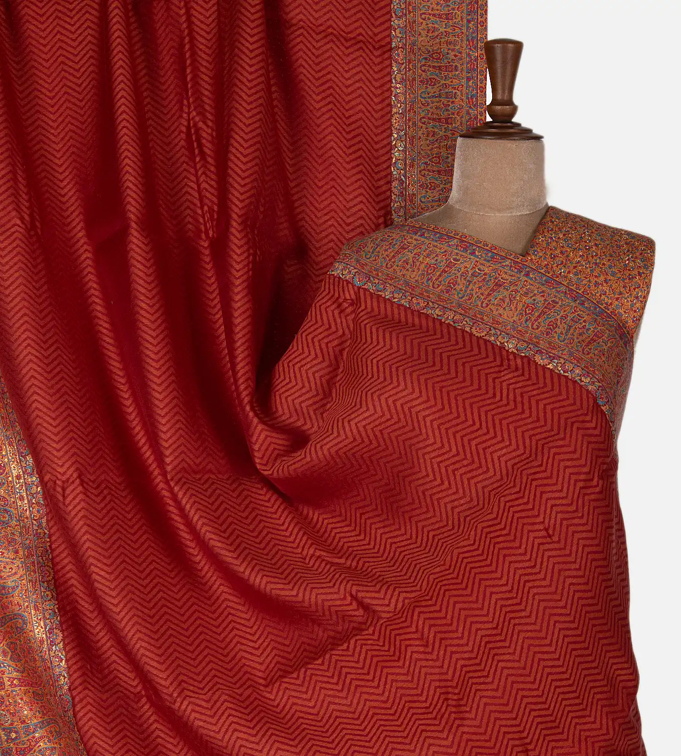 Maroon Kani Silk Saree1