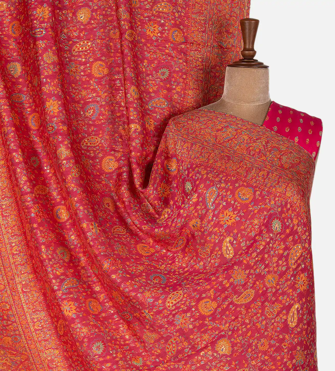 Pink Kani Silk Saree1