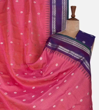 Pink Gadwal Silk Saree1
