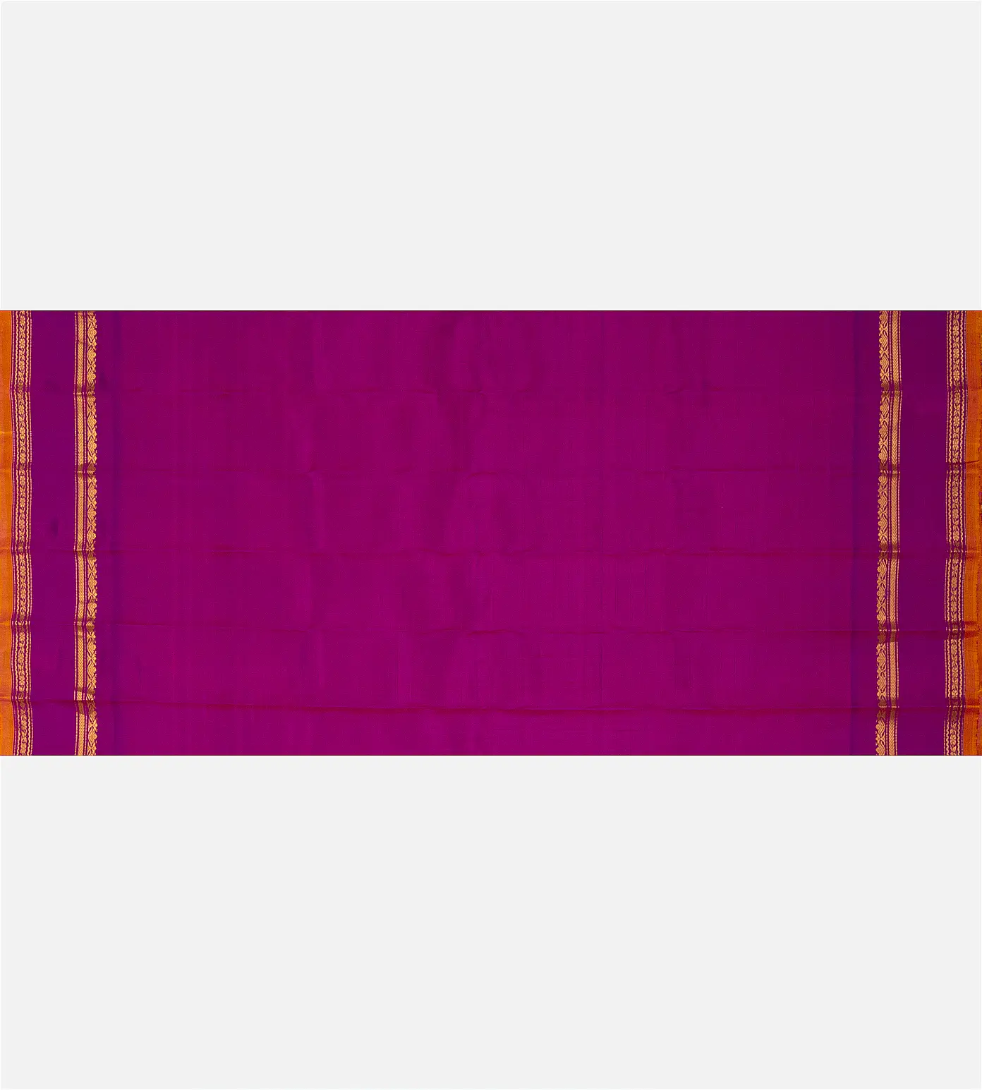 Tangerine Yellow Gadwal Silk Saree4