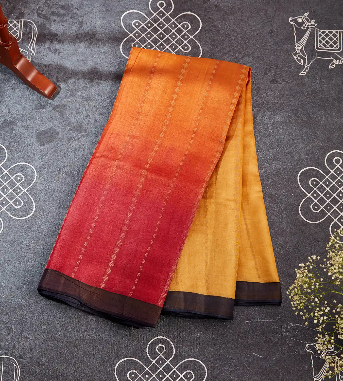 Multicolour Tussar Saree1