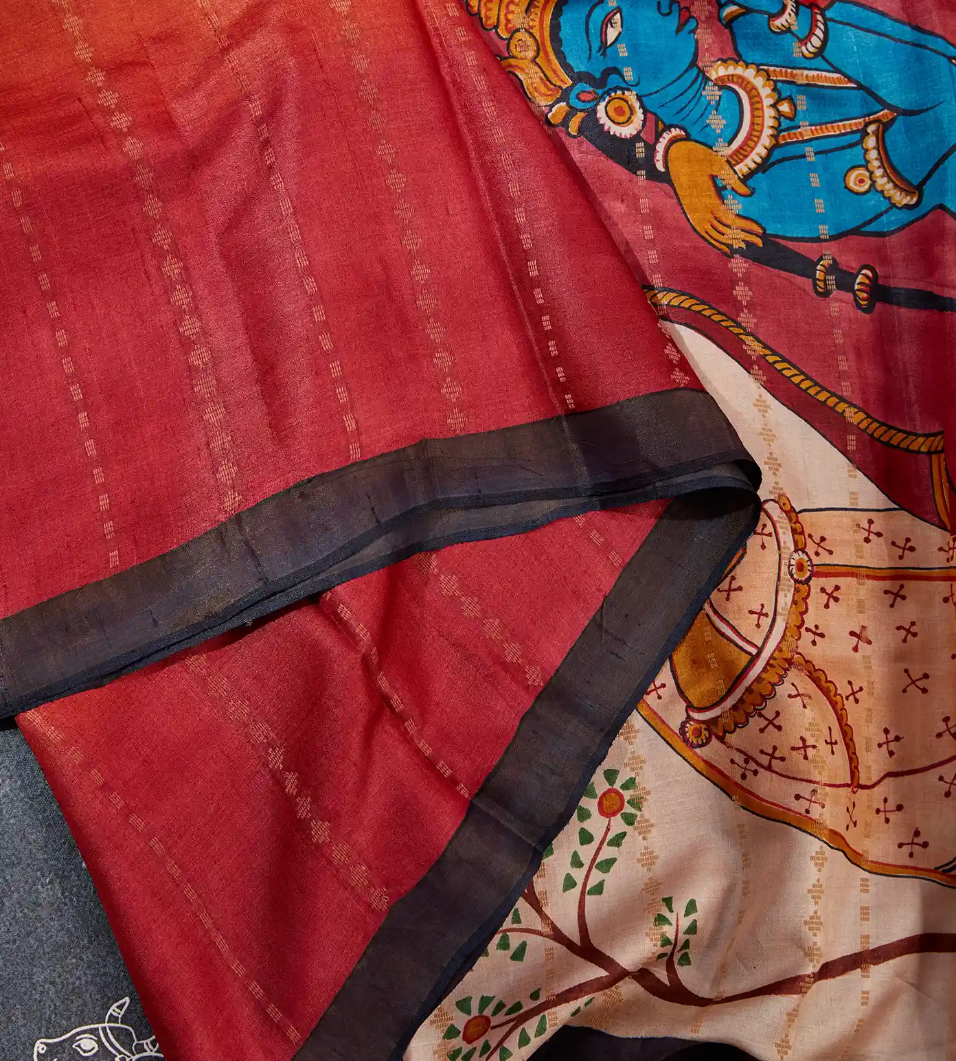 Multicolour Tussar Saree3