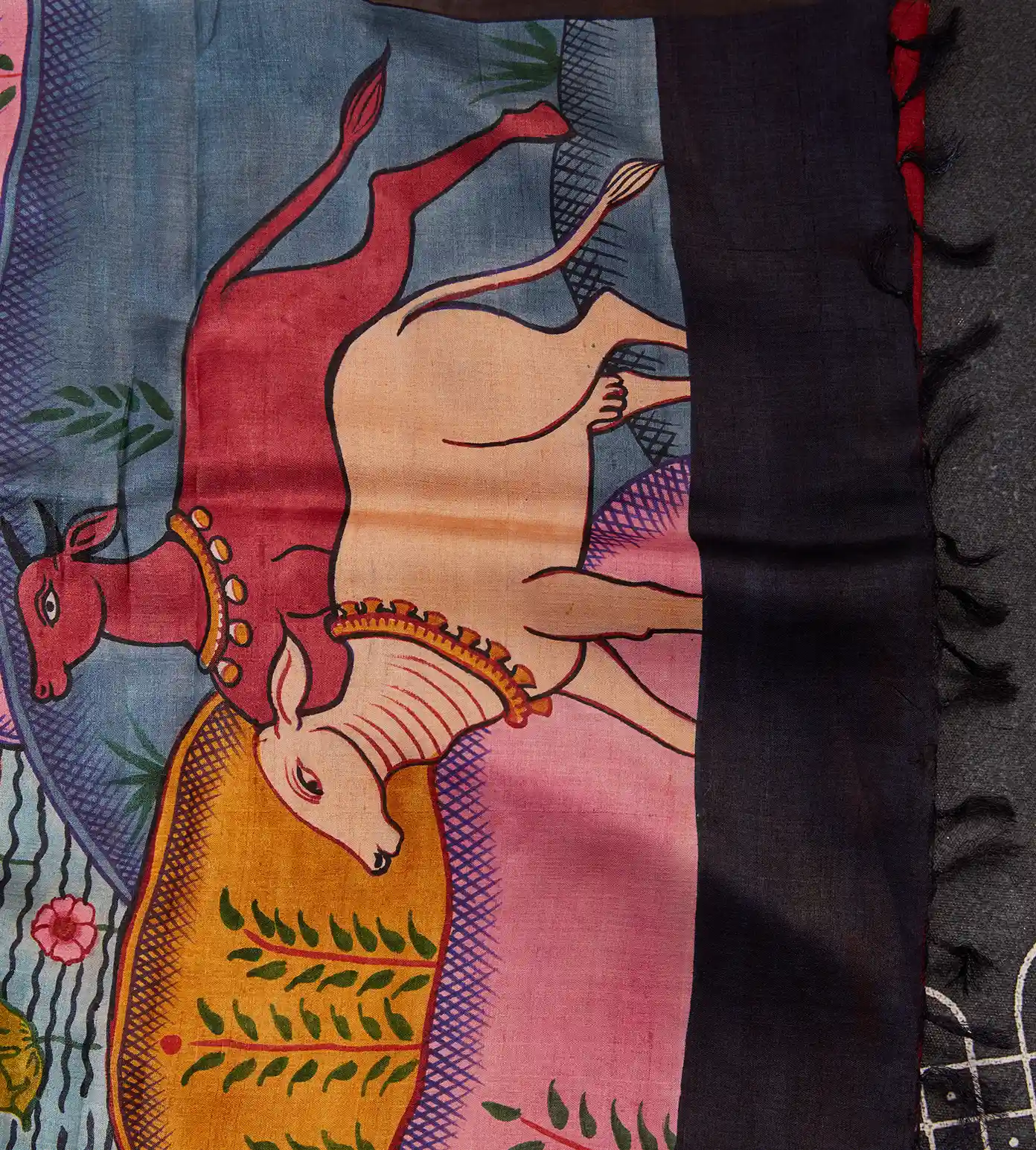 Multicolour Tussar Saree5
