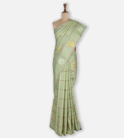 Pastel Green Kanchipuram Silk Saree2