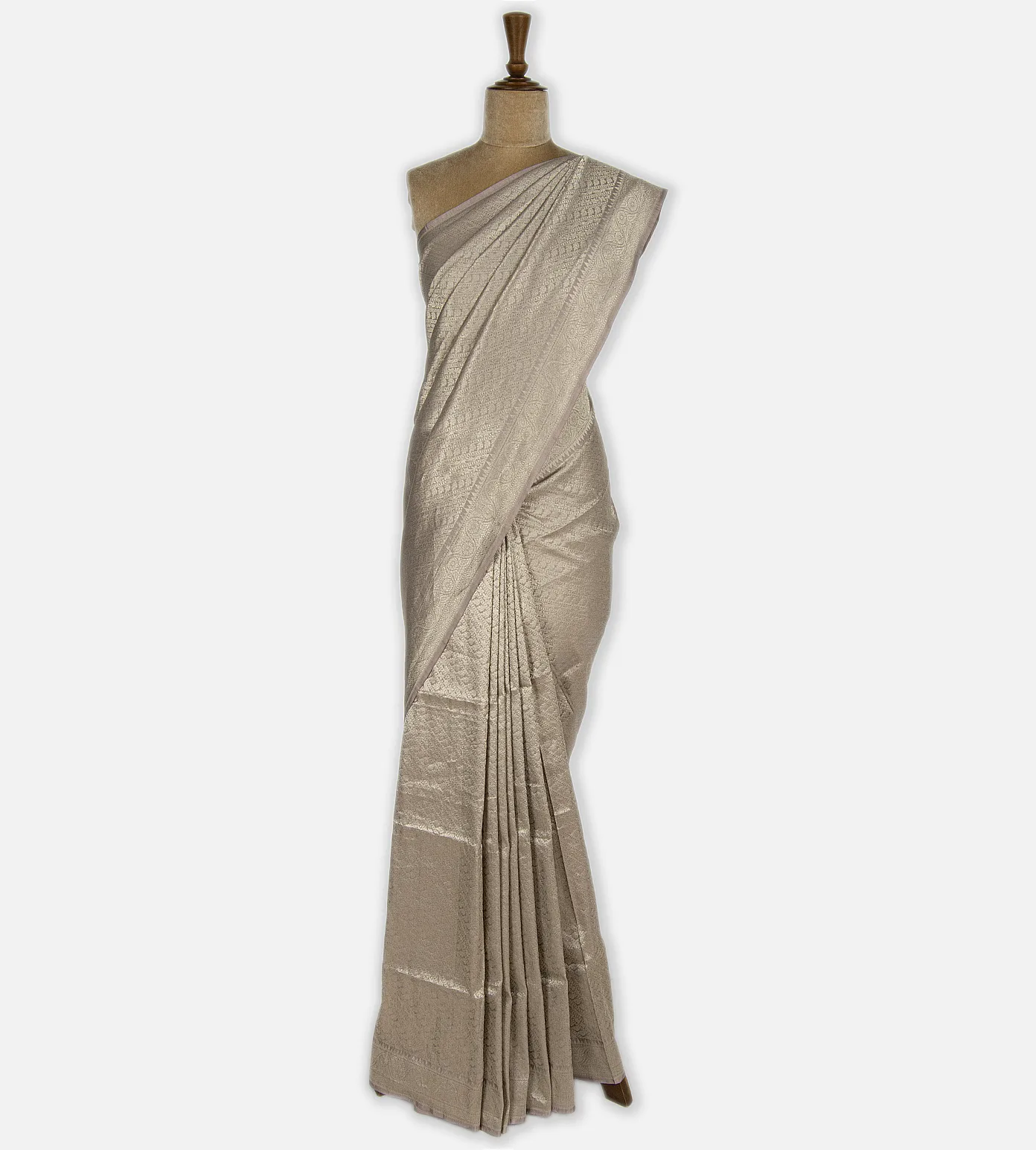 Lavender Banarasi Silk Saree2