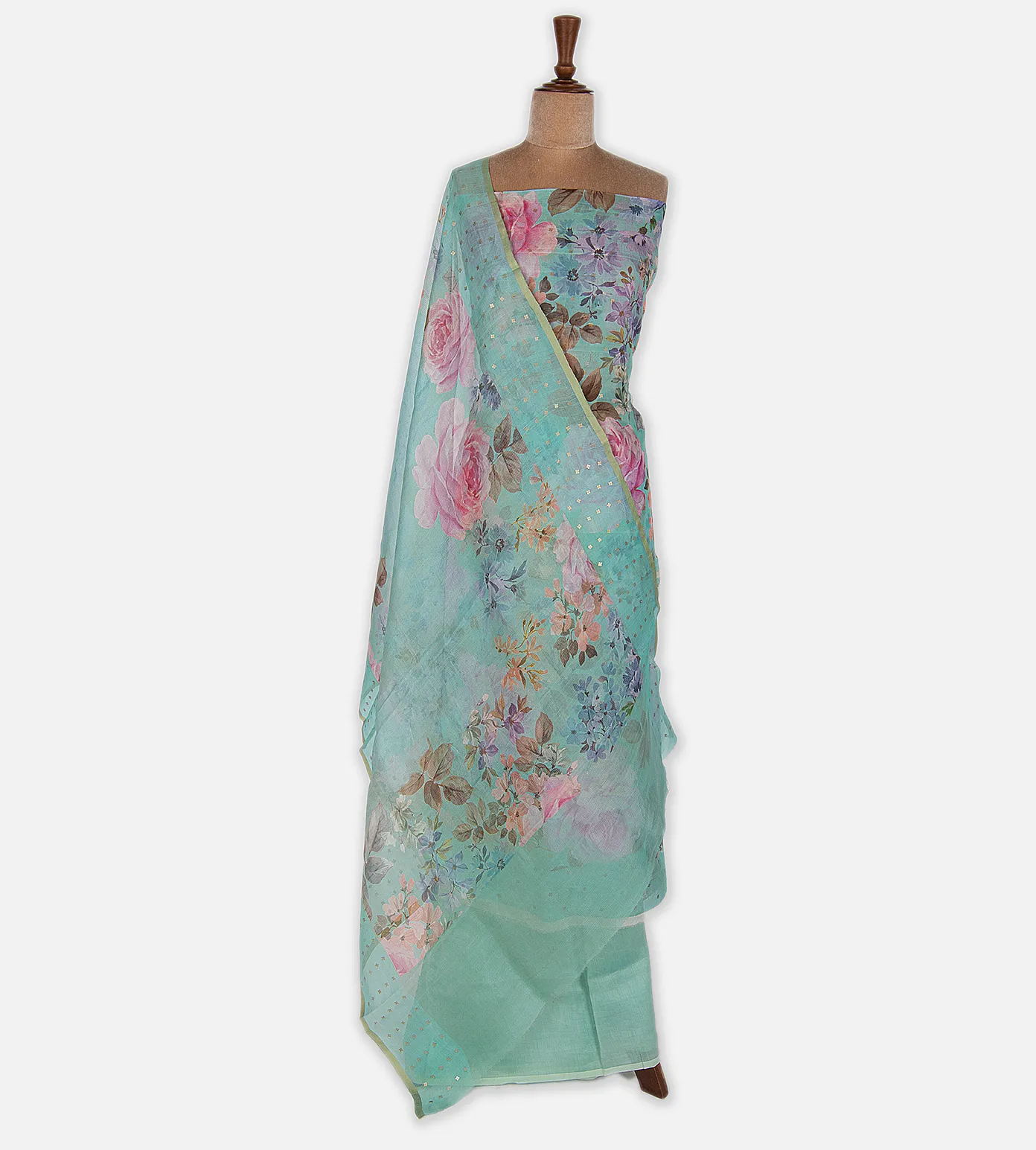 Blue Organza Salwar2