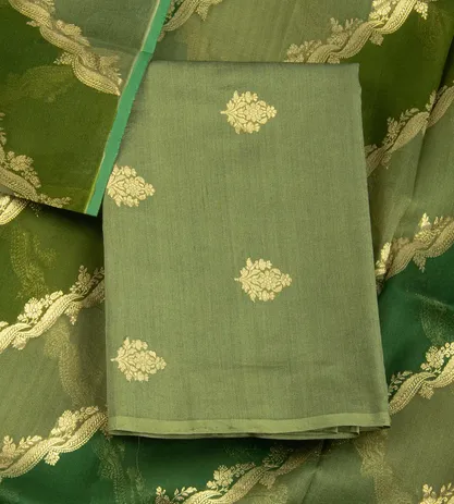 Green Banarasi Silk Salwar1
