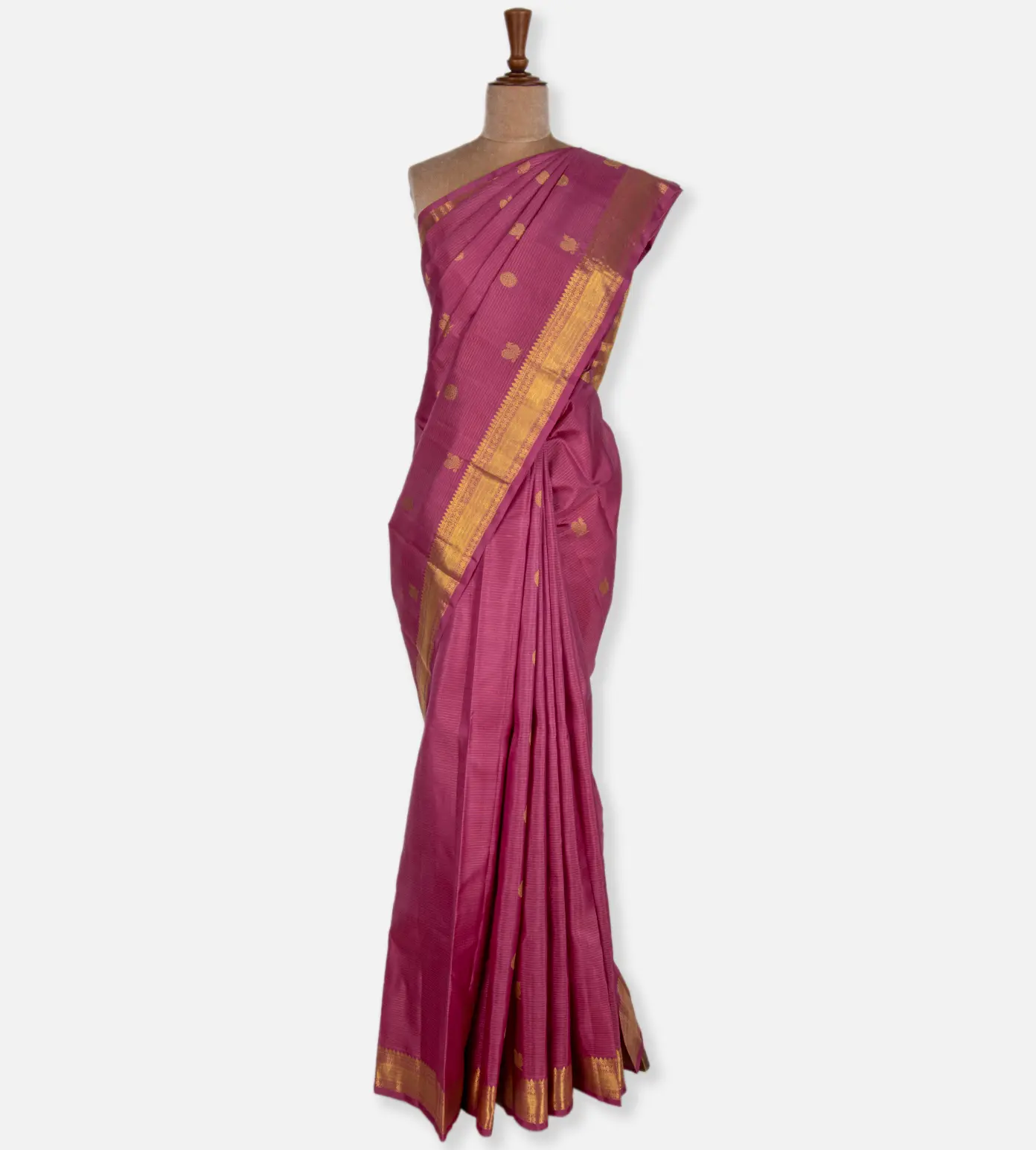 Berry Pink Kanchipuram Silk Saree2