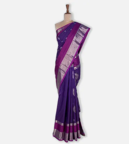 Violet Kanchipuram Silk saree2