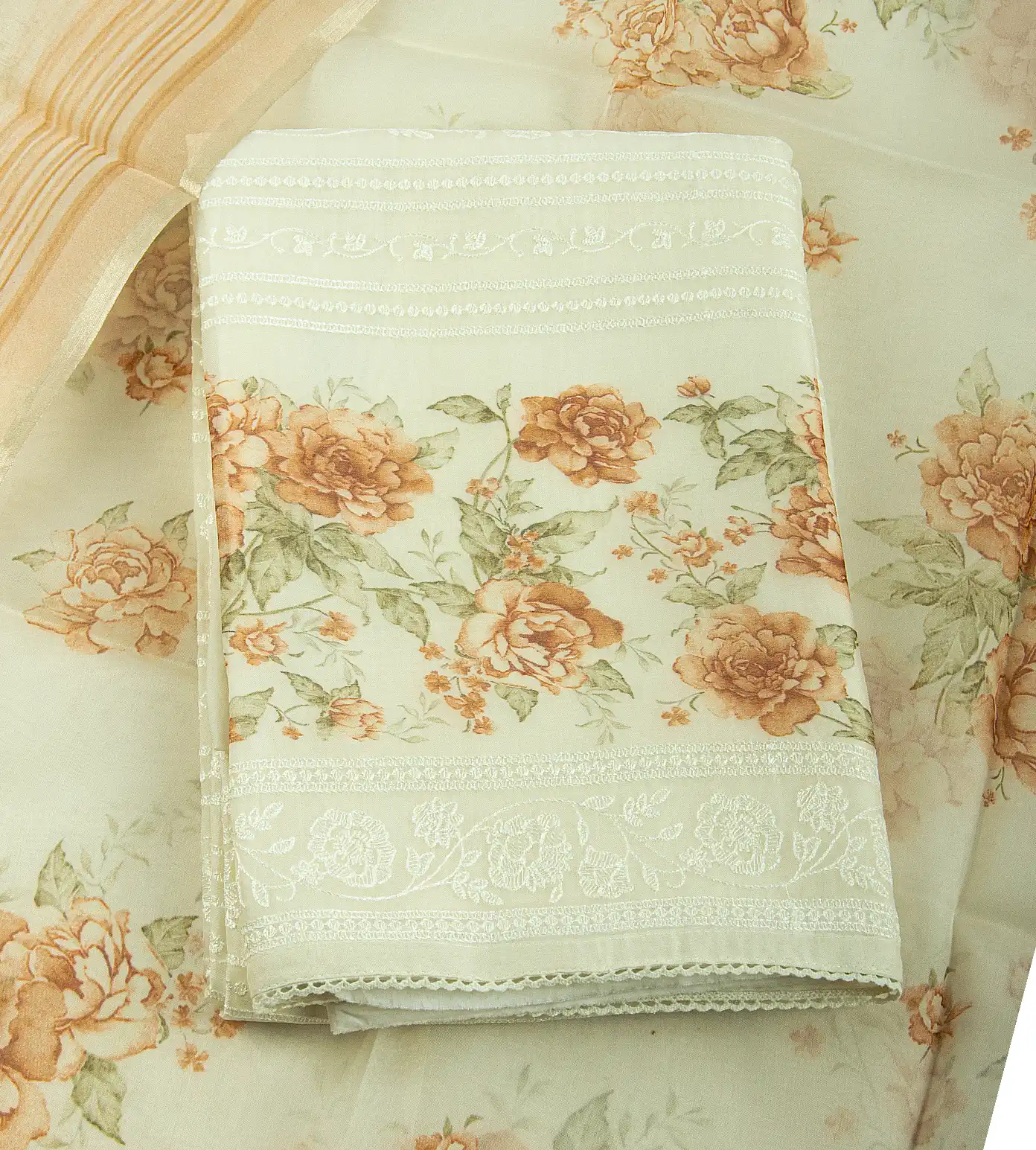 Off-White Organza Embroidery Salwar1