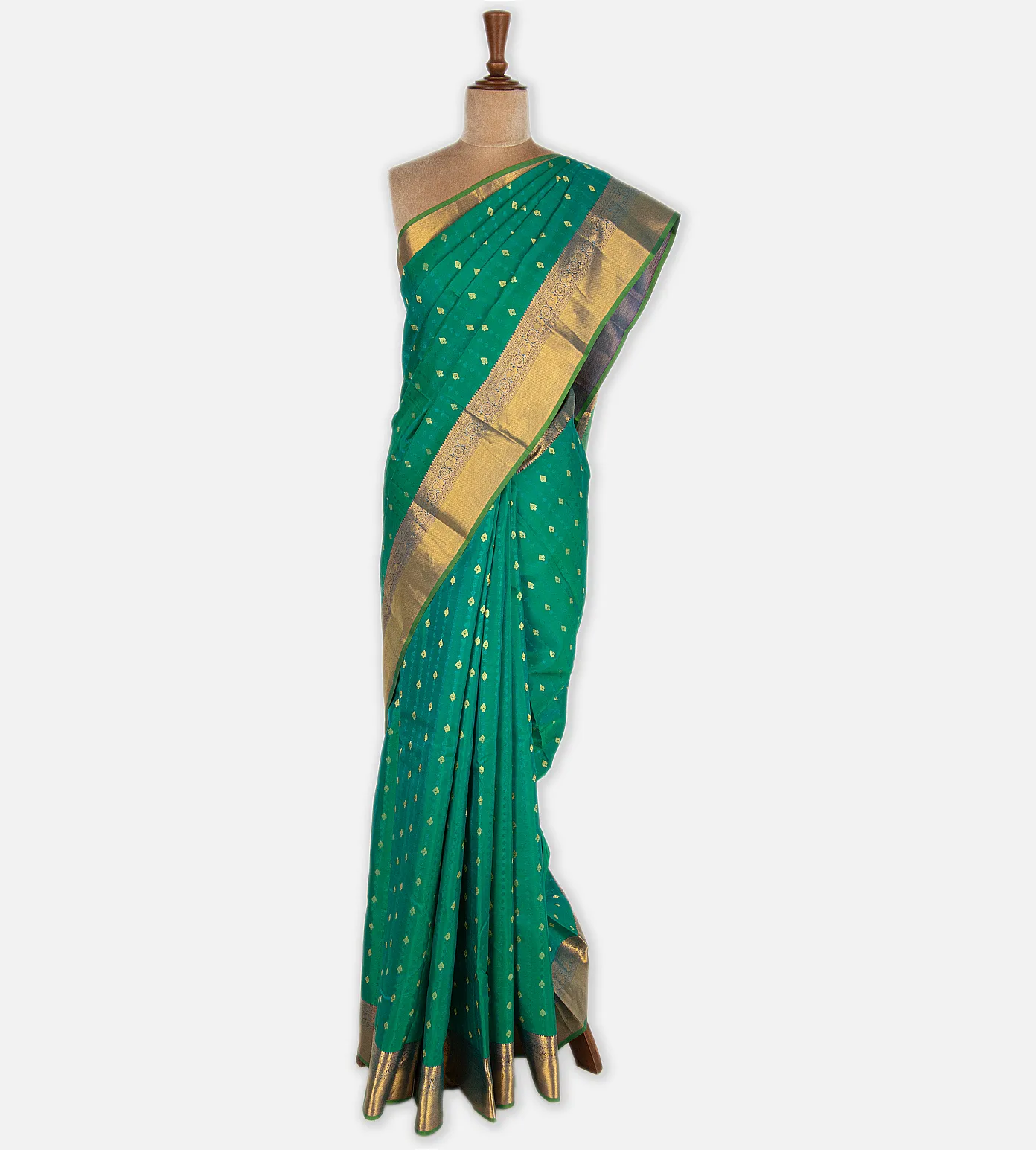 Sea Green Soft Silk Saree2