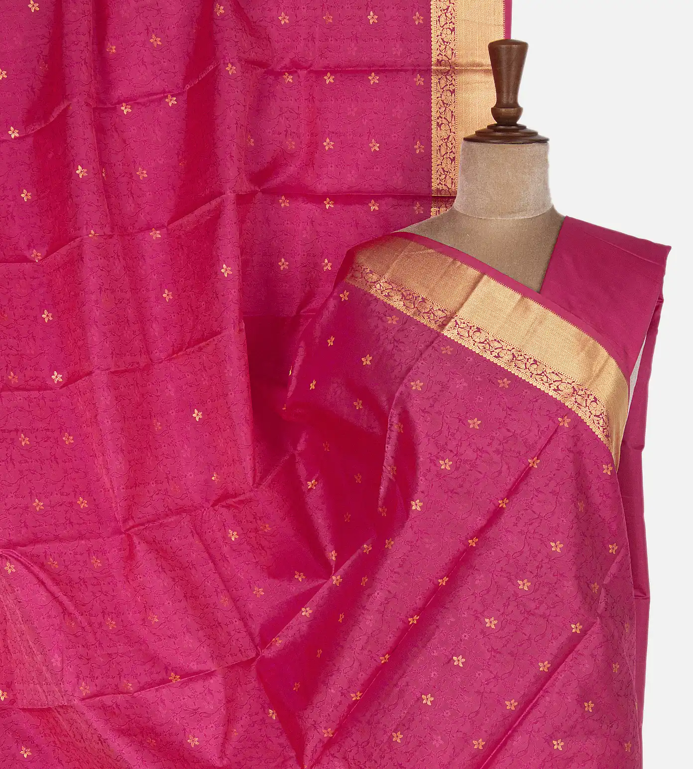Pink Soft Silk Saree1