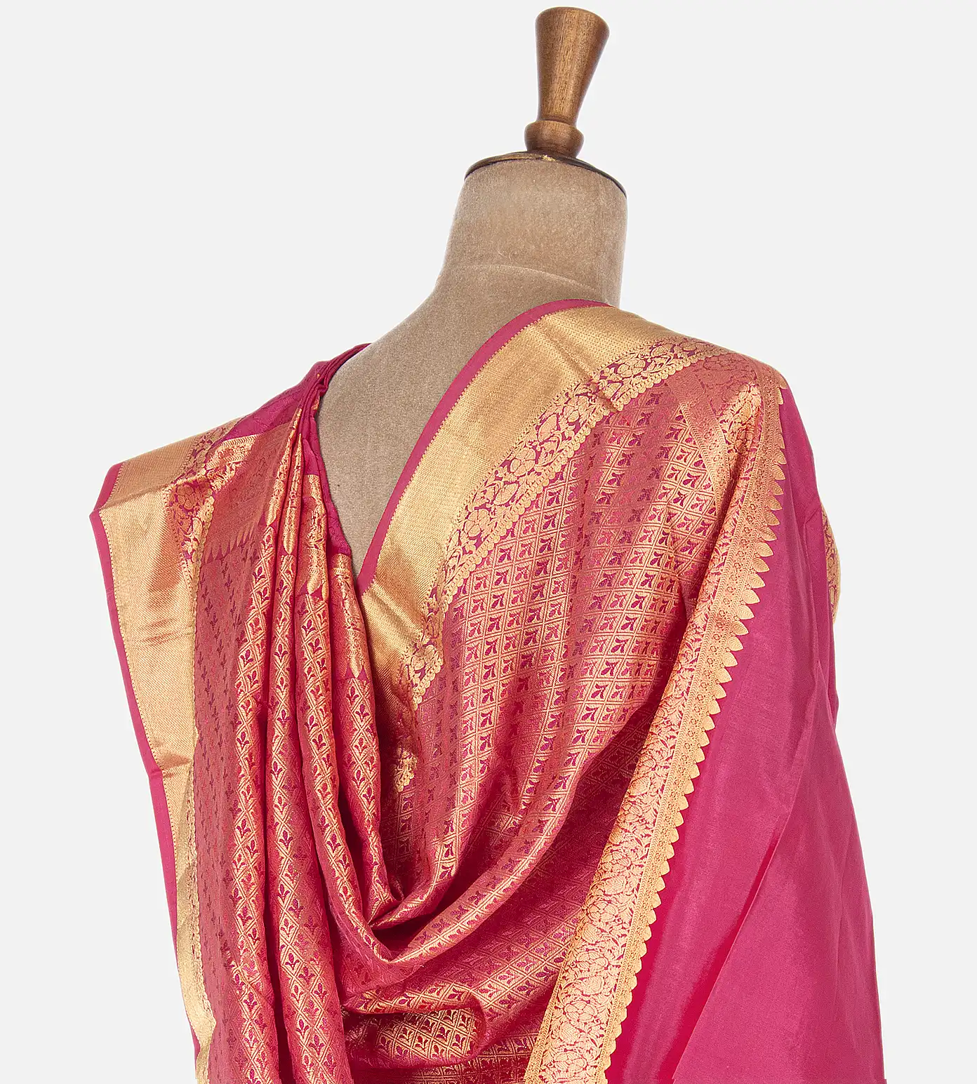 Pink Soft Silk Saree3