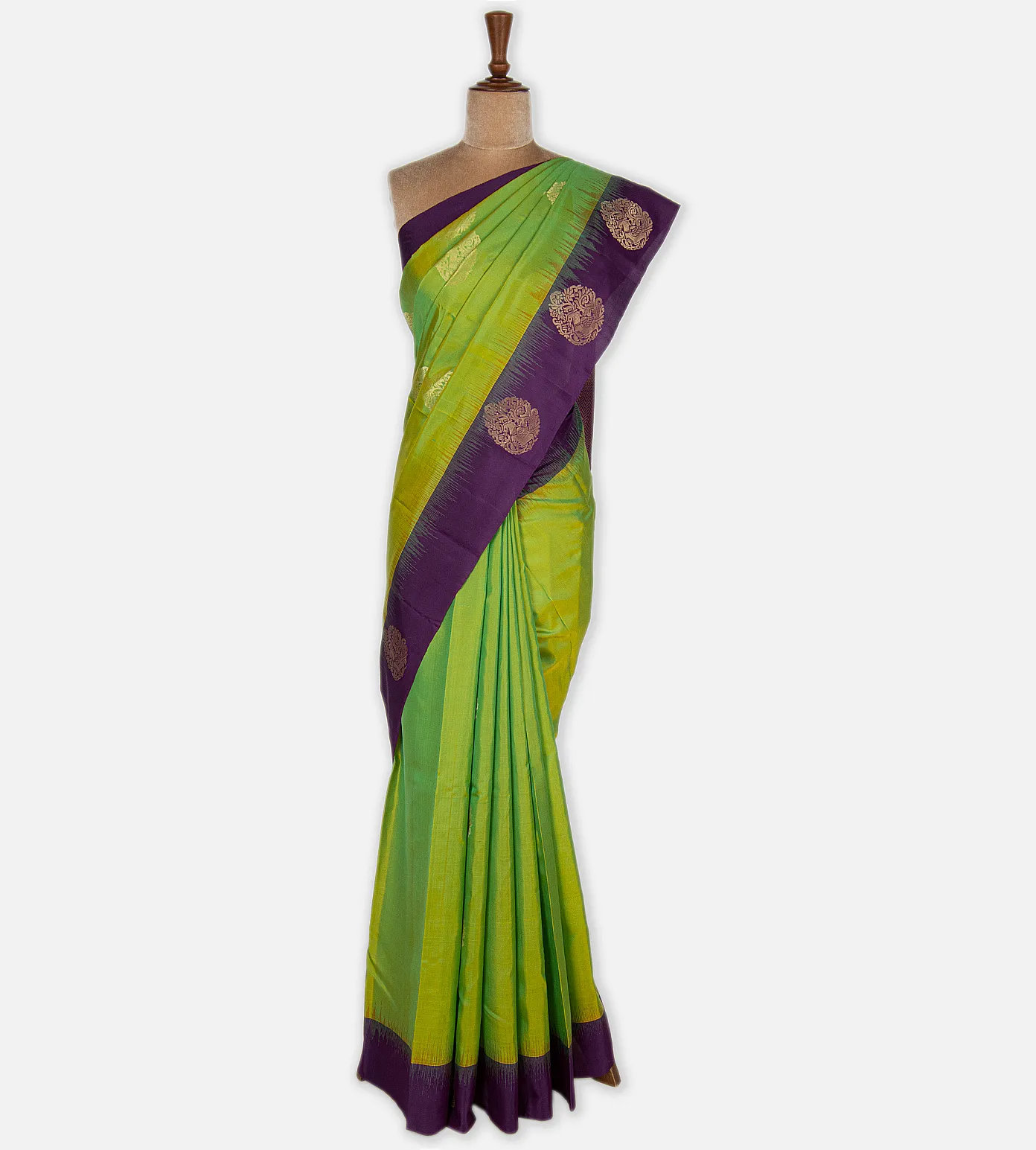Light Green Soft Silk Saree2