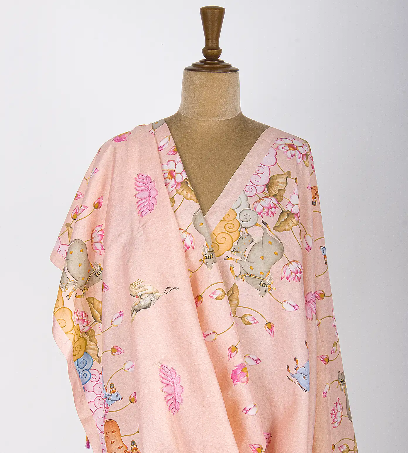 Pastel Pink Kanchipuram Dupatta4