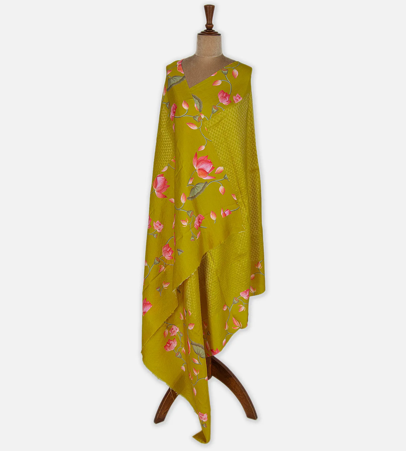 Green Kanchipuram Dupatta2