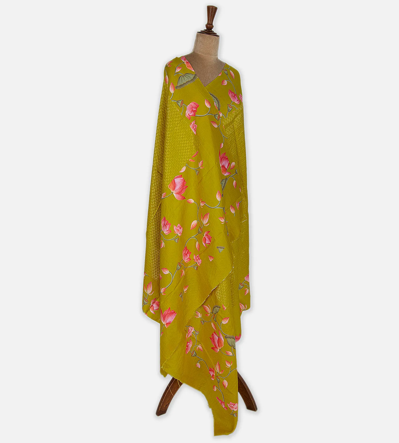 Green Kanchipuram Dupatta3