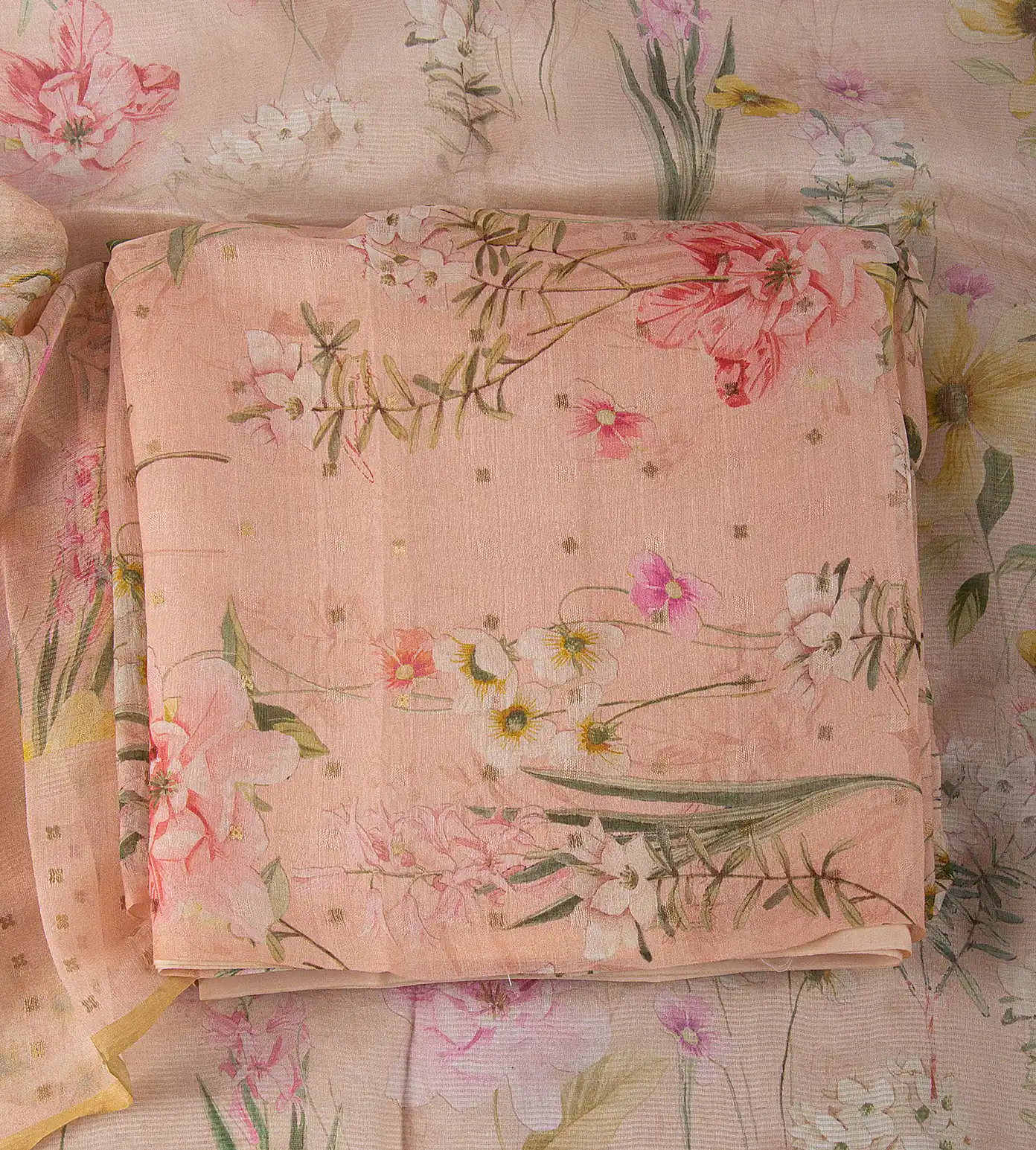 Peach Organza Salwar1