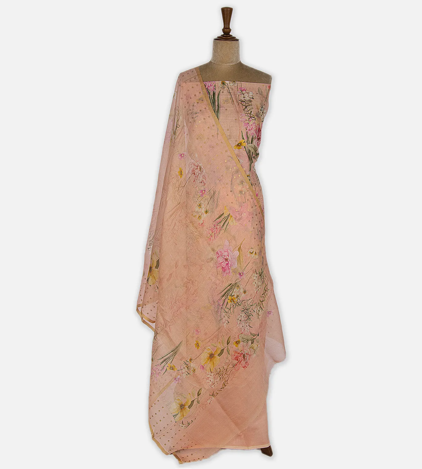 Peach Organza Salwar2