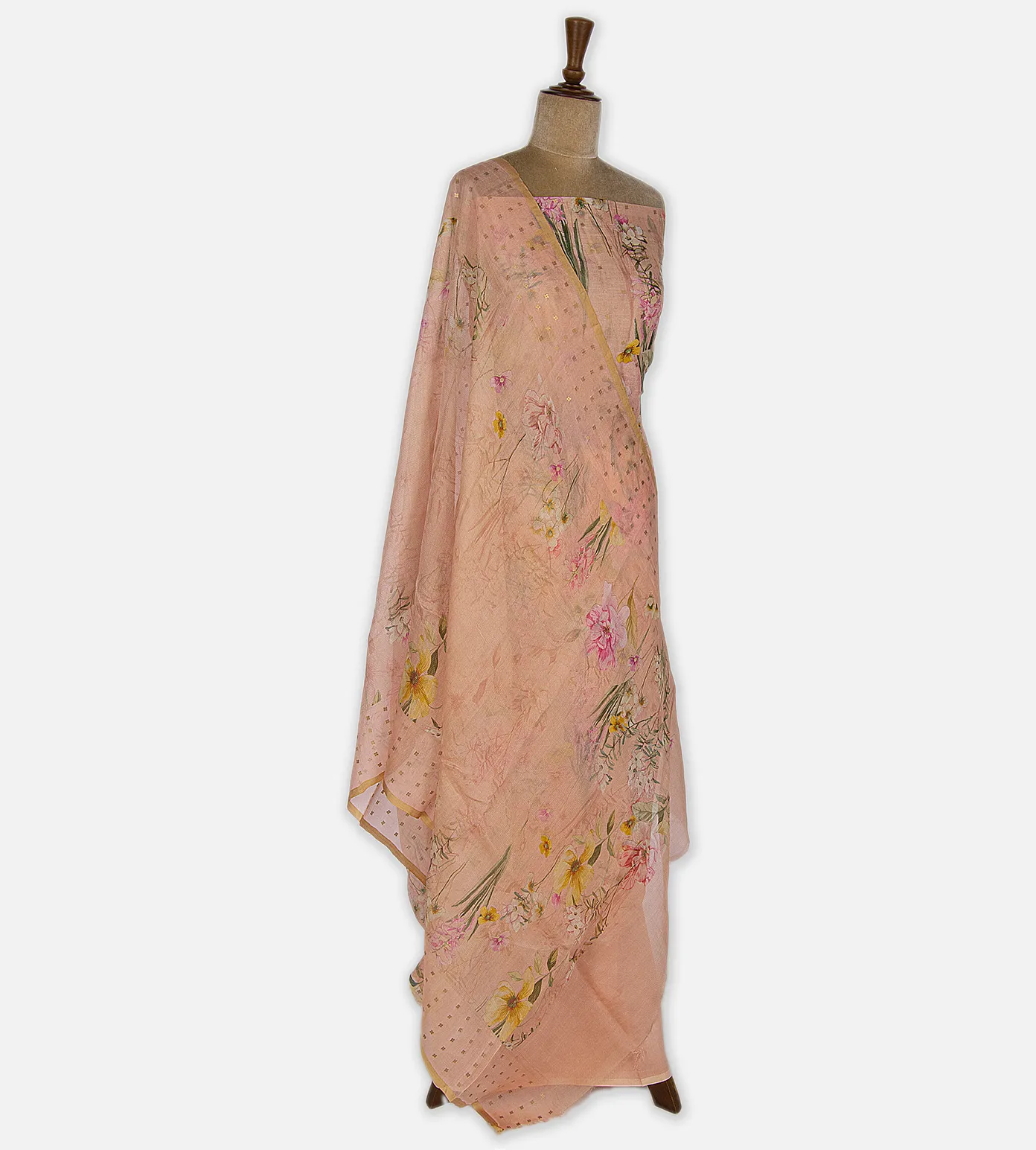 Peach Organza Salwar3