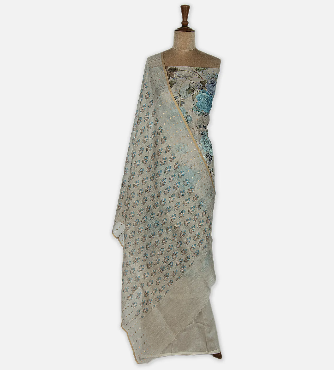 Grey Organza Salwar2