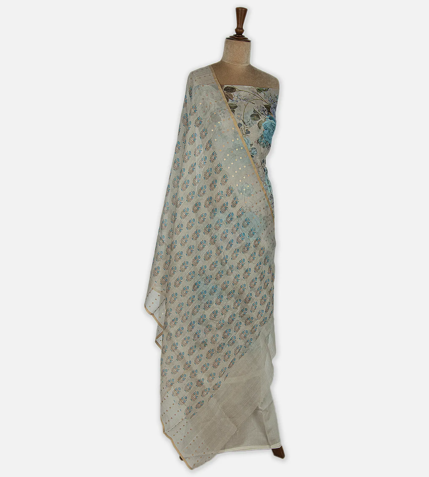 Grey Organza Salwar3