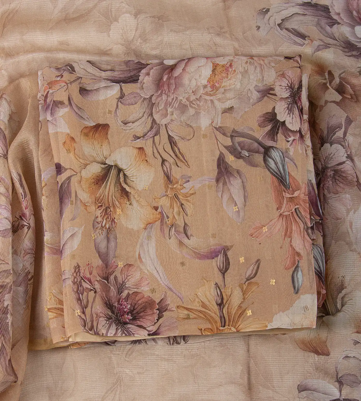 Beige Organza Salwar1