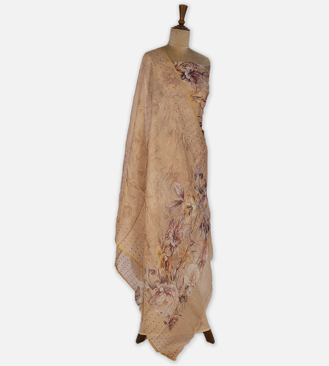 Beige Organza Salwar3