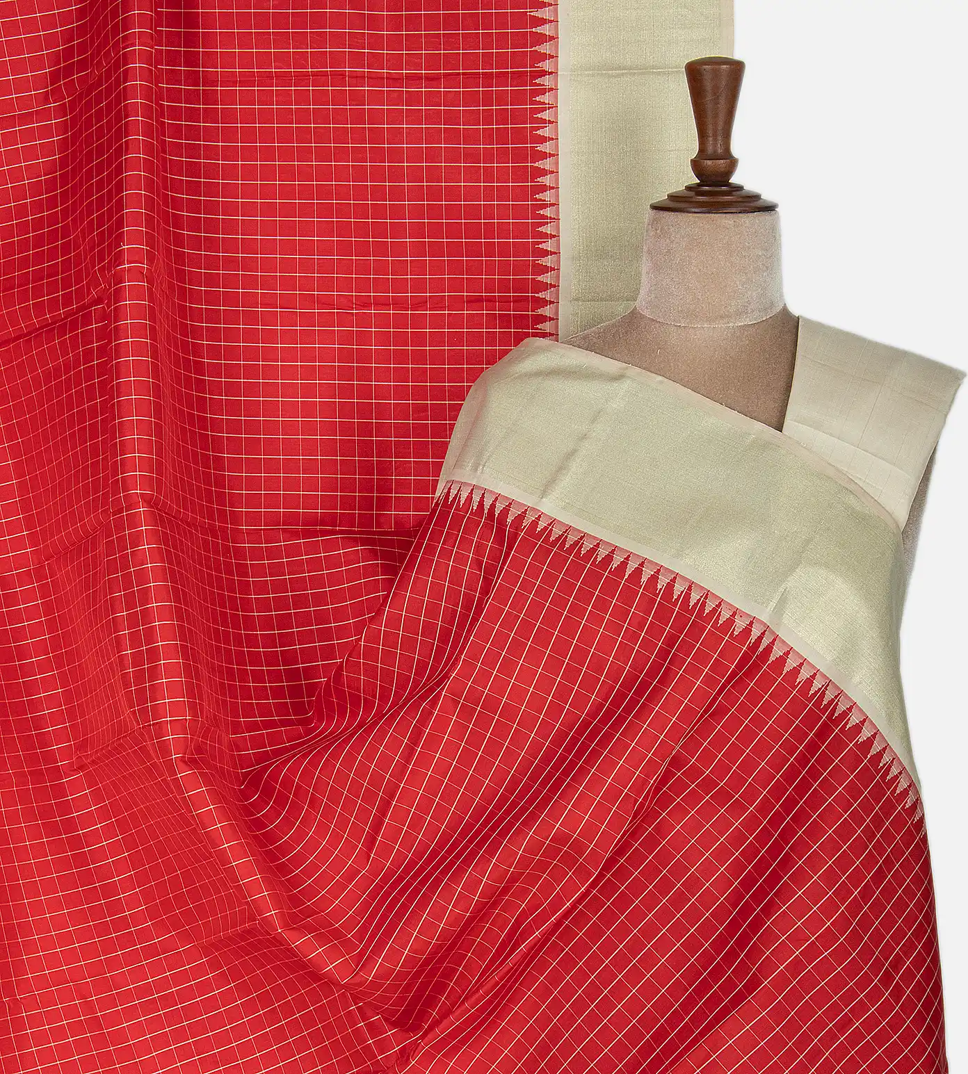 Red Kanchipuram Silk Saree1