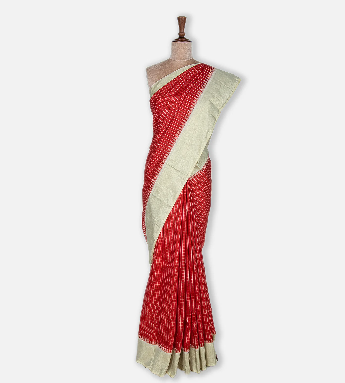 Red Kanchipuram Silk Saree2
