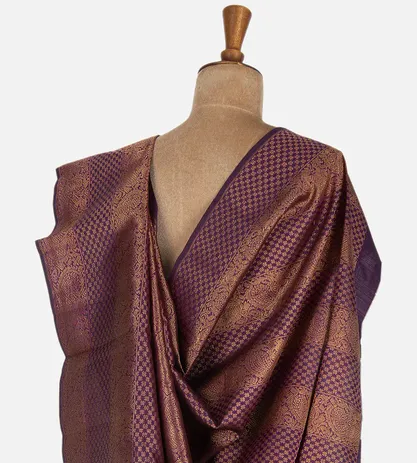 Purple and Green Kanchipuram Silk Saree3