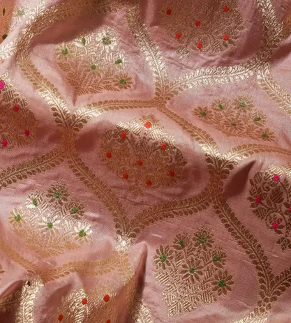 Pastel Pink Banarasi Silk Saree2