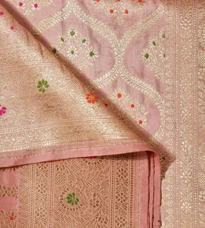 Pastel Pink Banarasi Silk Saree5