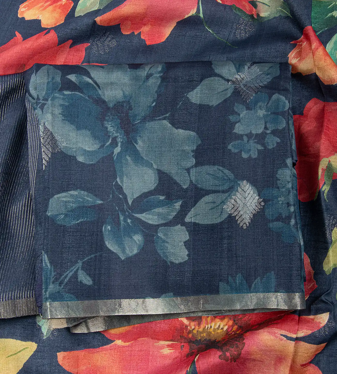 Blue Tussar Salwar1