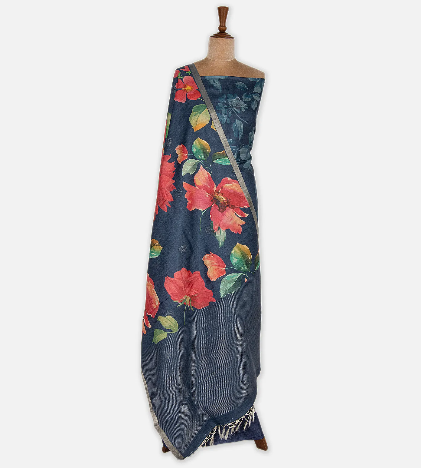 Blue Tussar Salwar2