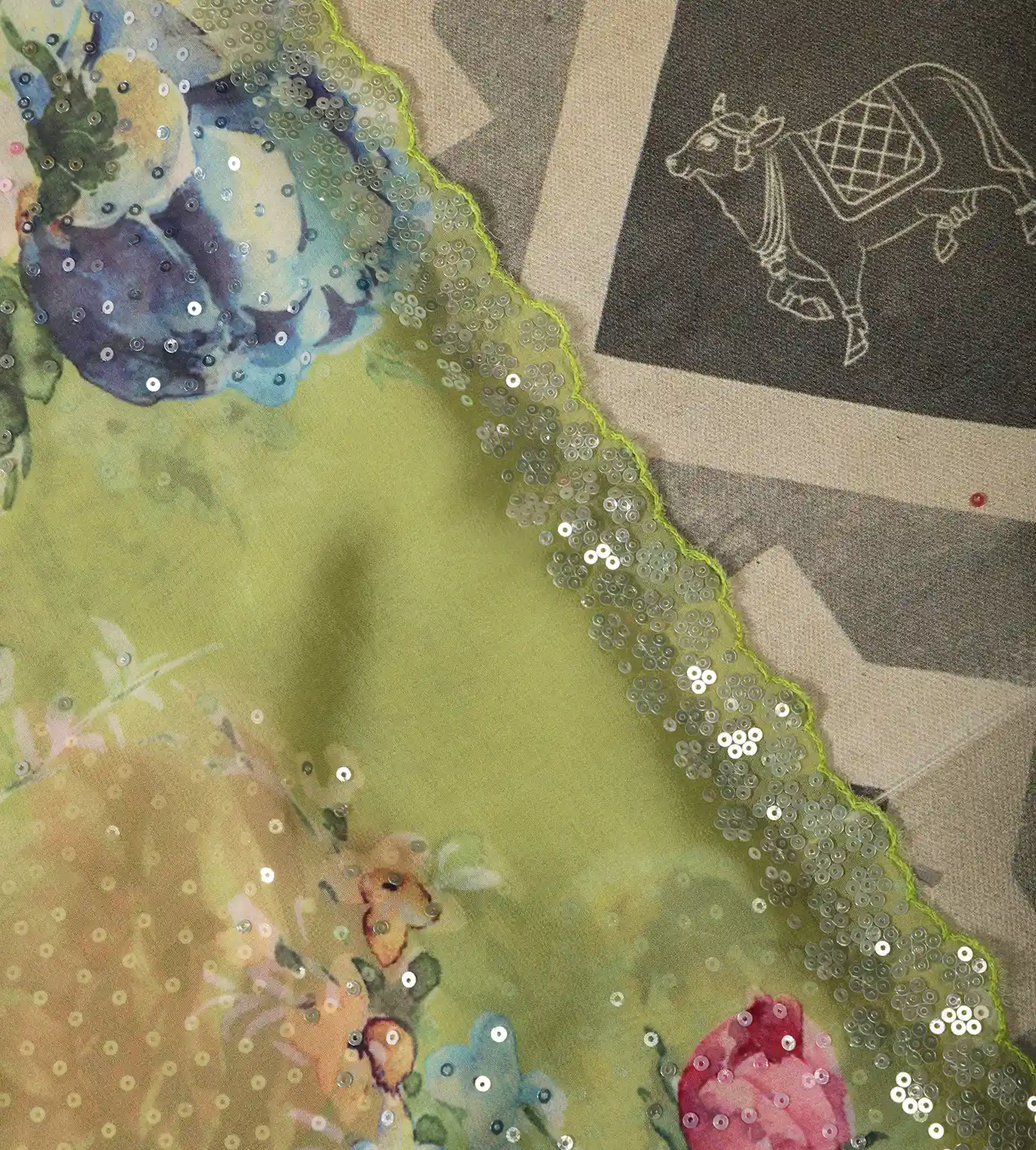 Light Green Georgette Saree4