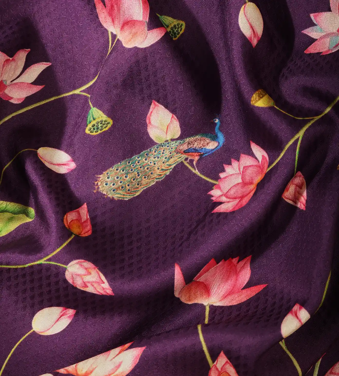 Purple Soft Silk Saree2