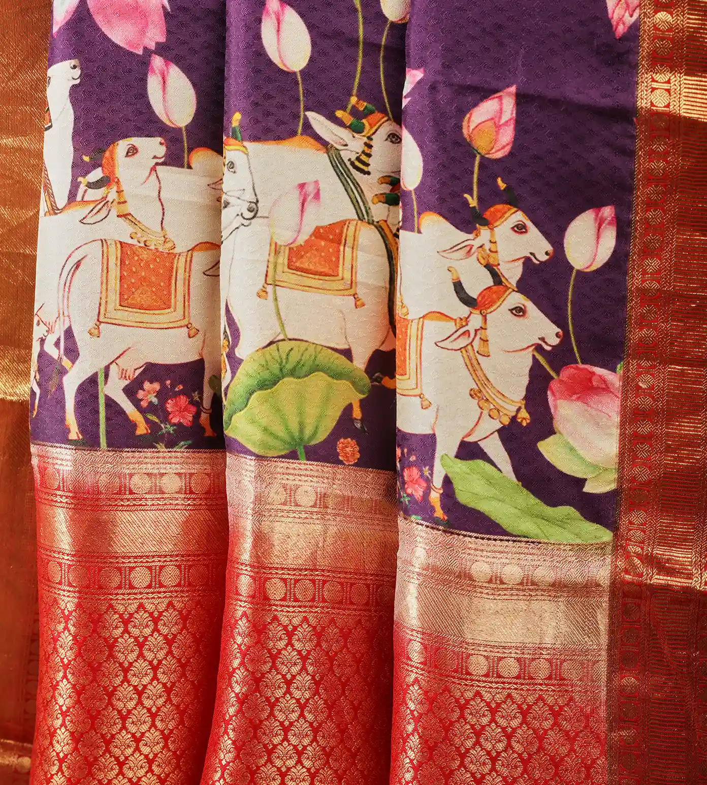 Purple Soft Silk Saree4