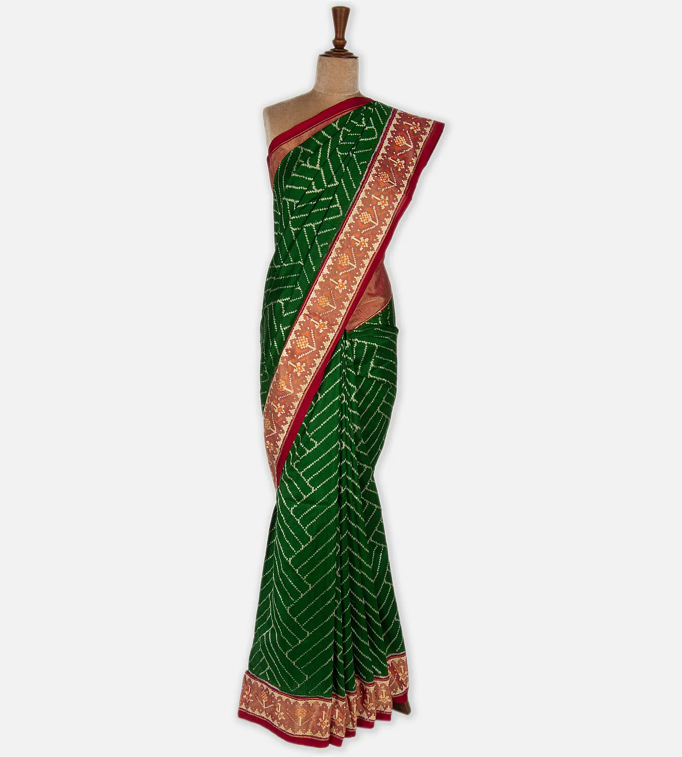 green-ikkat-silk-saree-b0636651-b
