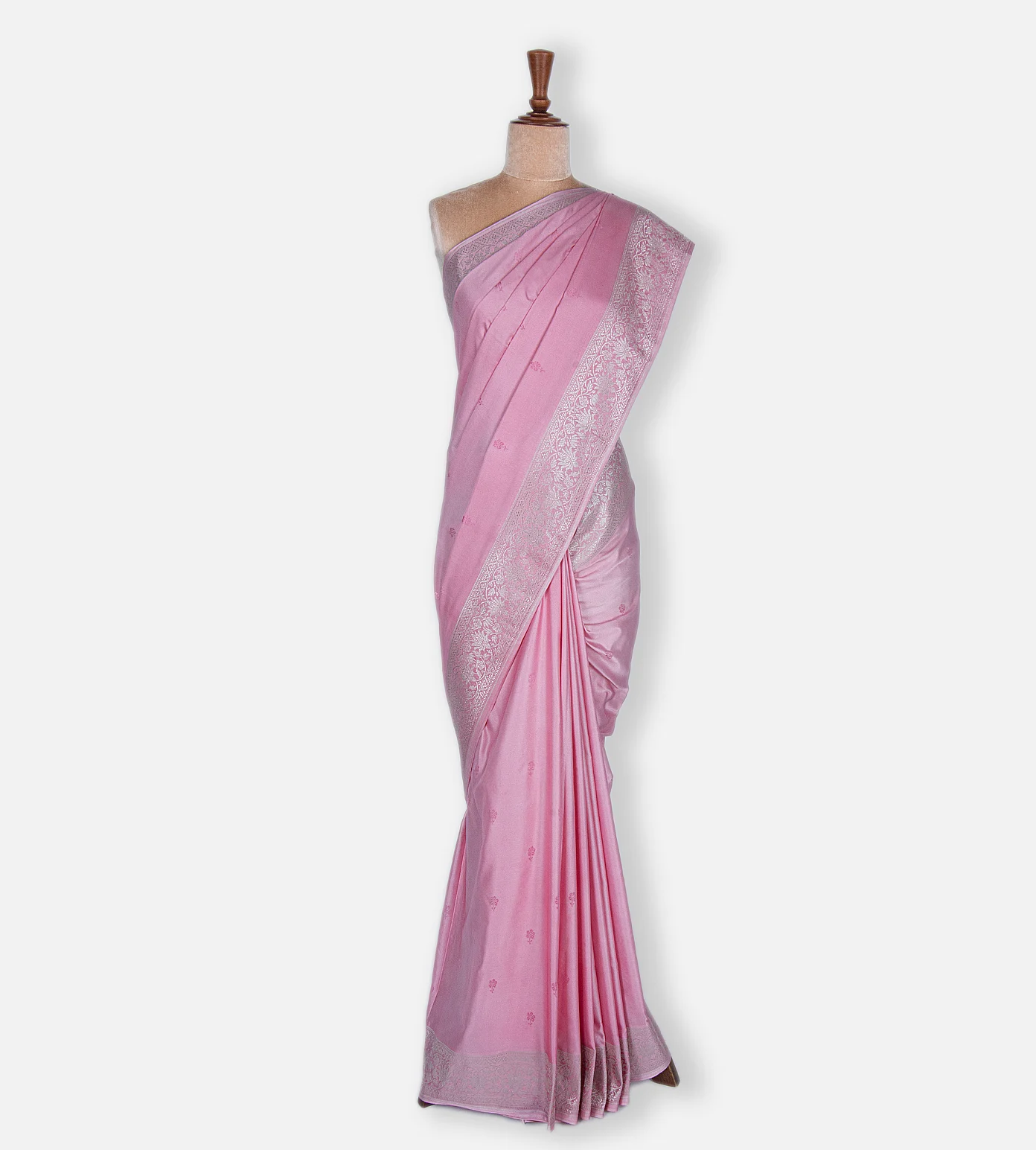 Pink Banarasi Silk Saree2